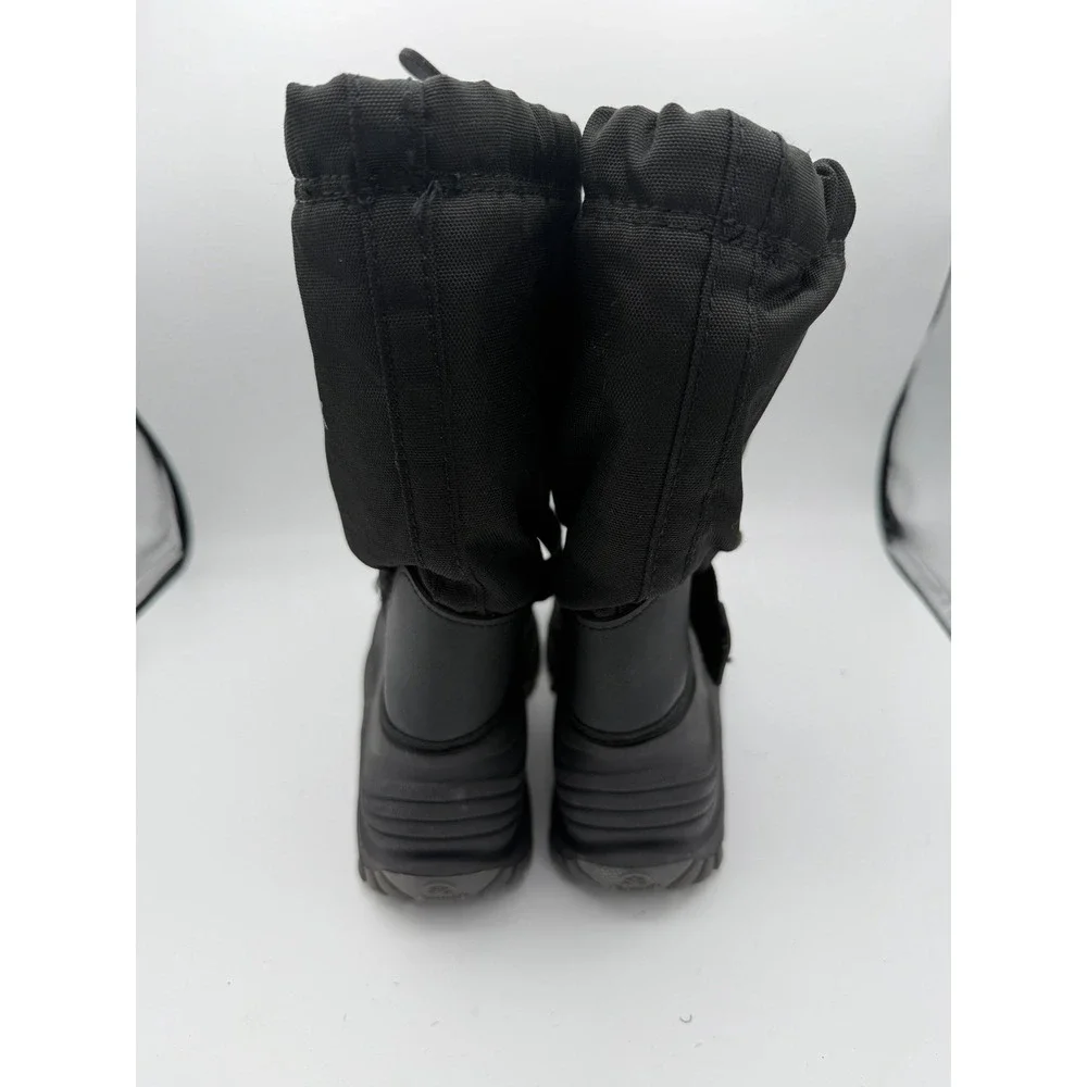Kamik Youth Size 5 Snow Boots Black Insulated Winter Waterproof Kids.      1797